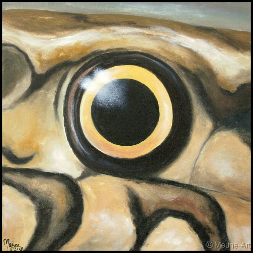 Augenblick einer Vipernnatter Acryl auf Leinwand;
30 x 30 cm